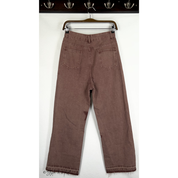 Women's Y2K Boho Baggy Star Pink Gunge Goth 90's Distressed Jeans Size Small - Picture 4 of 4